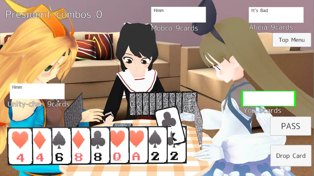 President Card Game (Президент карточная игра) [МОД: Много монет, Открытые уровни и Мега MOD] Screenshot 1