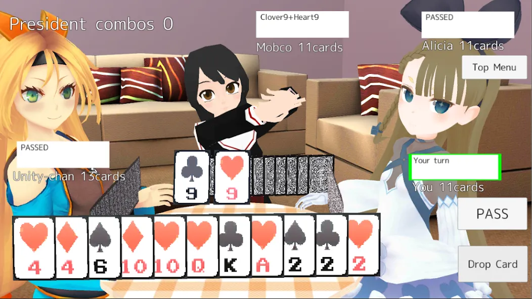 President Card Game (Президент карточная игра) [МОД: Много монет, Открытые уровни и Мега MOD] Screenshot 2