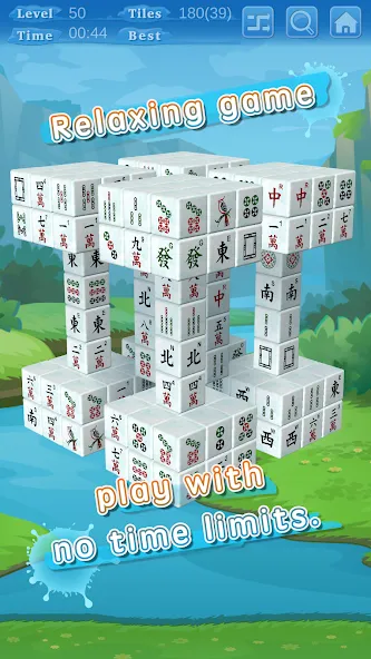 Stacker Mahjong 3D (Стаккер Маджонг 3Д) [МОД: Меню, Бесконечные монеты и Открытые уровни] Screenshot 4