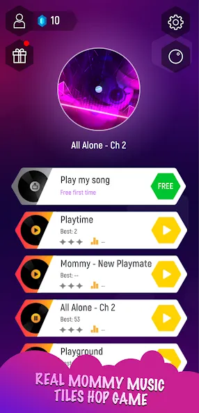 Mommy 3D Music Tiles Hop Game (Мамочка 3D Музыкальная Игра По Прогулкам Плитки) [МОД: Много денег, Монет и Все открыто] Screenshot 1
