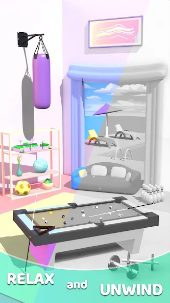 Zen Tile World (Зен Тайл Ворлд) [МОД: Все открыто, Дополнительные деньги и Меню MOD] Screenshot 3