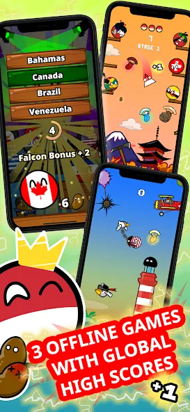 Countryball Potato Mayhem (Кантрибол Потето Мейхем) [МОД: Бесконечные деньги, Монеты и Мега MOD] Screenshot 2