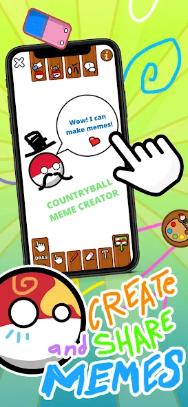 Countryball Potato Mayhem (Кантрибол Потето Мейхем) [МОД: Бесконечные деньги, Монеты и Мега MOD] Screenshot 4