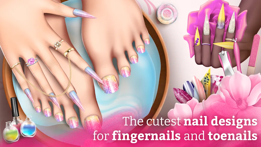 Nail Art Fashion Salon Game [МОД: Много денег, Монет и Все открыто] Screenshot 1