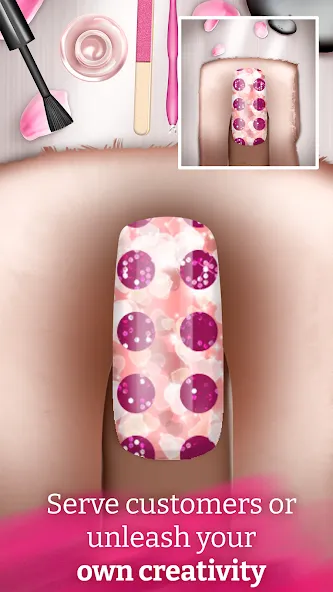 Nail Art Fashion Salon Game [МОД: Много денег, Монет и Все открыто] Screenshot 3