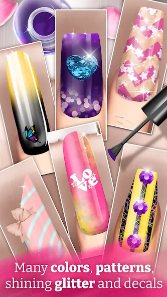 Nail Art Fashion Salon Game [МОД: Много денег, Монет и Все открыто] Screenshot 4