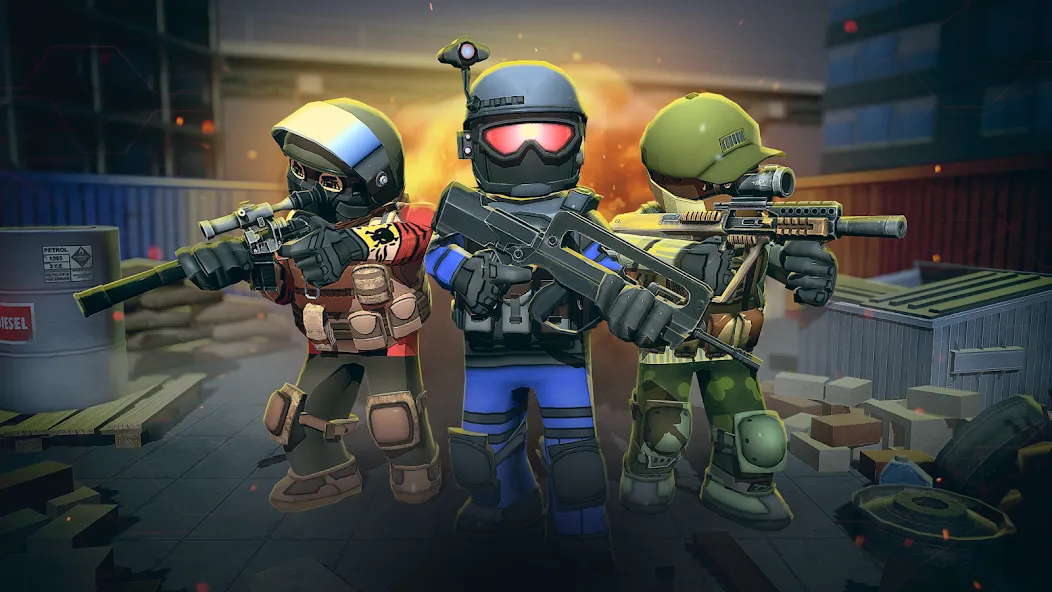 KUBOOM 3D: FPS Shooting Games [МОД: Деньги, Монеты и Меню MOD] Screenshot 2