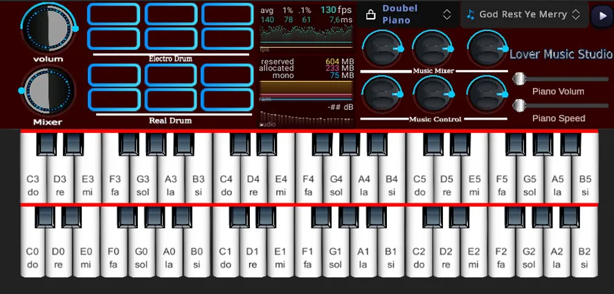 Org Piano:Real Piano Keyboard (Орг Пиано) [МОД: Бесконечные деньги, Монеты и Мега MOD] Screenshot 3