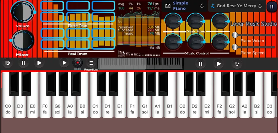 Org Piano:Real Piano Keyboard (Орг Пиано) [МОД: Бесконечные деньги, Монеты и Мега MOD] Screenshot 4