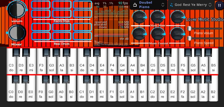 Org Piano:Real Piano Keyboard (Орг Пиано) [МОД: Бесконечные деньги, Монеты и Мега MOD] Screenshot 5