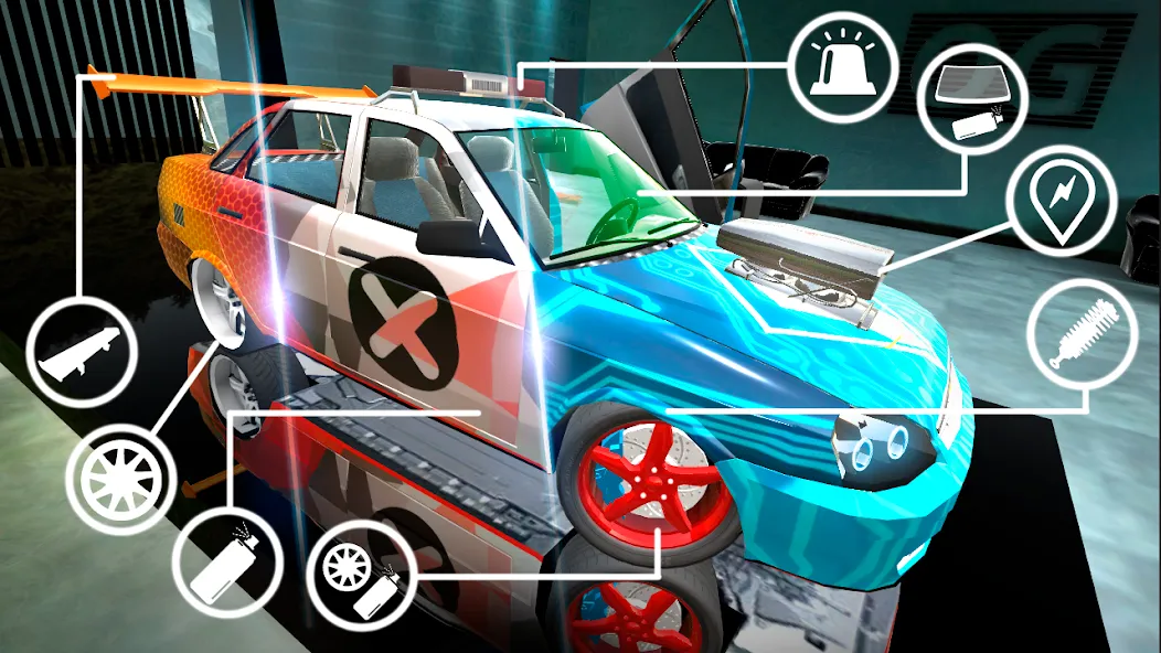 Russian Cars: Priorik 2 [МОД: Все открыто, Дополнительные деньги и Меню MOD] Screenshot 2