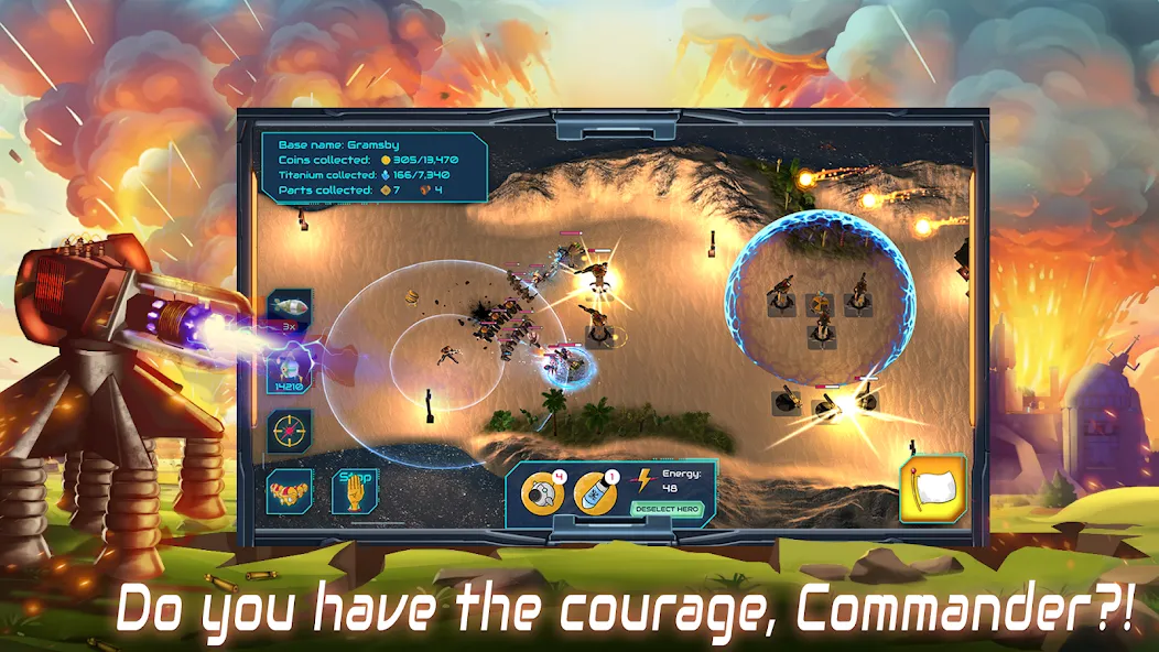 Boulder Base: Defense Strategy (Боулдер Бейс) [МОД: Много монет, Открытые уровни и Мега MOD] Screenshot 4