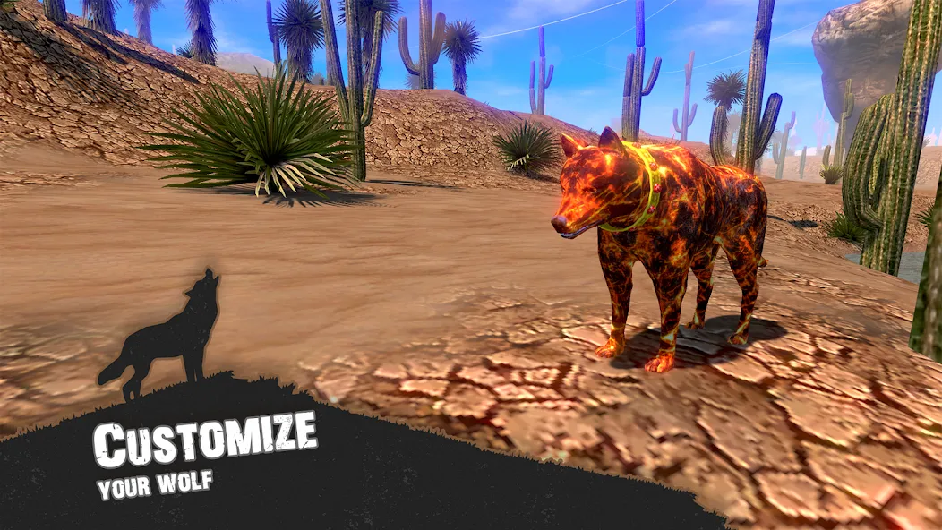 Wolf Simulator - Animal Games [МОД: Деньги, Монеты и Меню MOD] Screenshot 2
