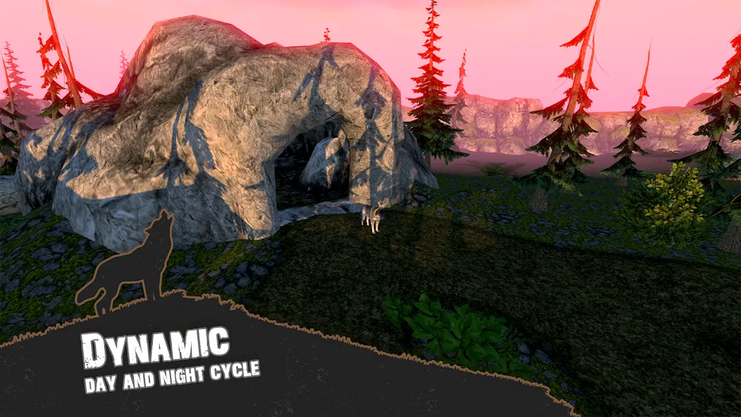 Wolf Simulator - Animal Games [МОД: Деньги, Монеты и Меню MOD] Screenshot 4