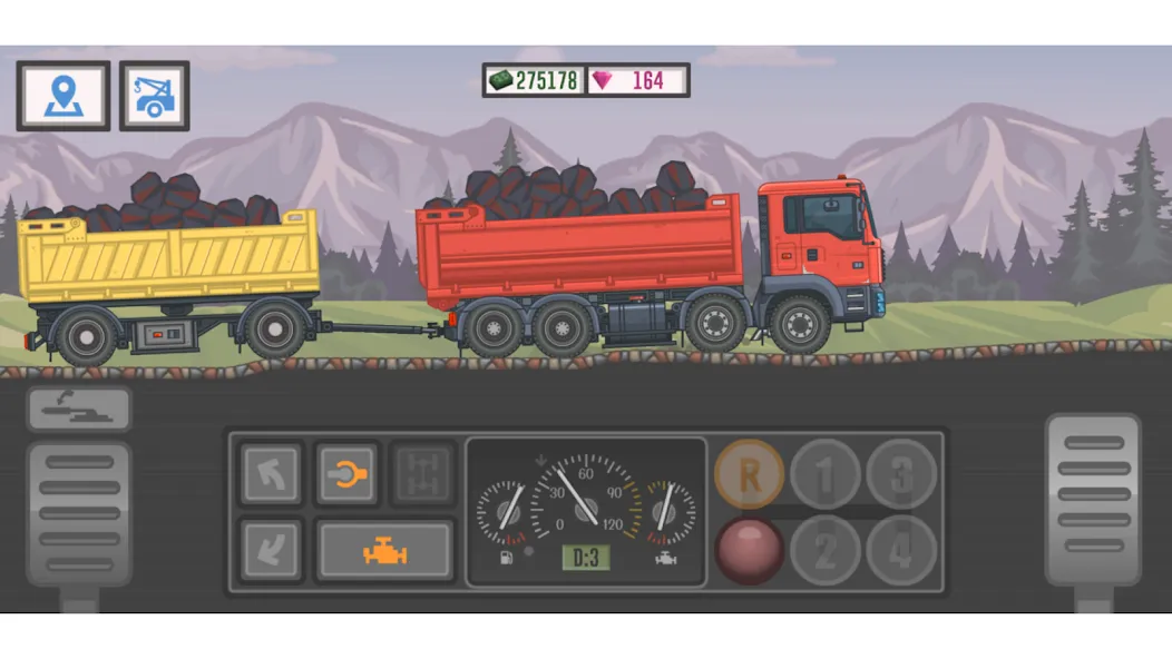 Trucker and Trucks [МОД: Деньги, Монеты и Меню MOD] Screenshot 1