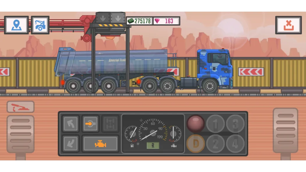 Trucker and Trucks [МОД: Деньги, Монеты и Меню MOD] Screenshot 2