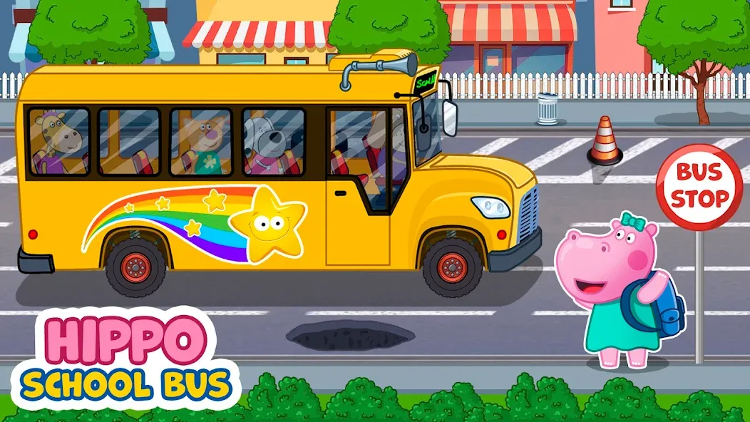 Kids School Bus Adventure [МОД: Бесконечные деньги, Монеты и Мега MOD] Screenshot 1