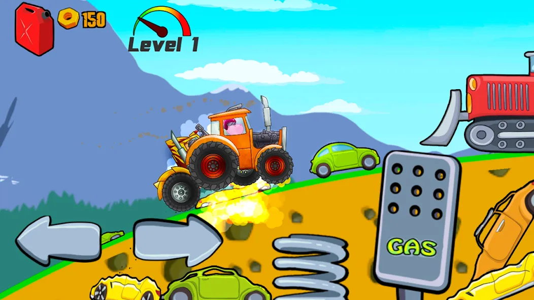 Kids Monster Truck Racing Game [МОД: Бесконечные деньги, Монеты и Мега MOD] Screenshot 3