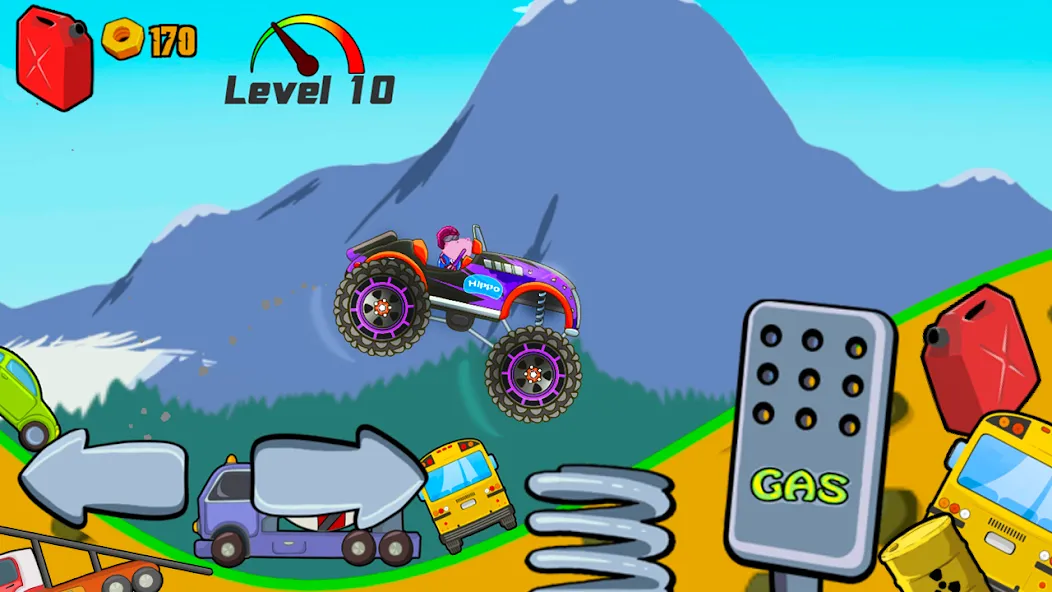 Kids Monster Truck Racing Game [МОД: Бесконечные деньги, Монеты и Мега MOD] Screenshot 4