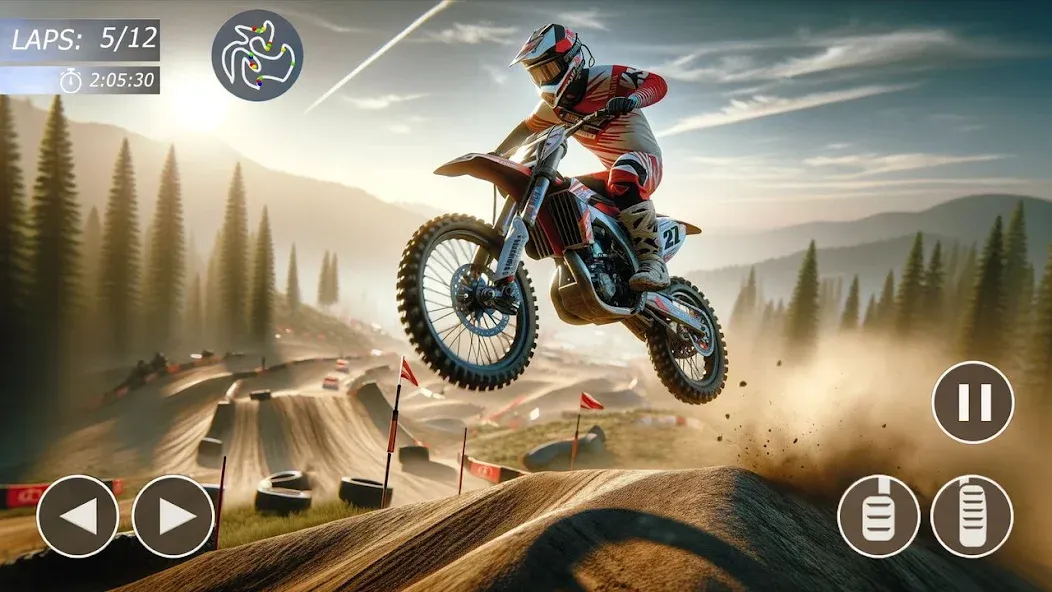 MX Bikes: Motocross Dirt bikes [МОД: Много монет, Открытые уровни и Мега MOD] Screenshot 1