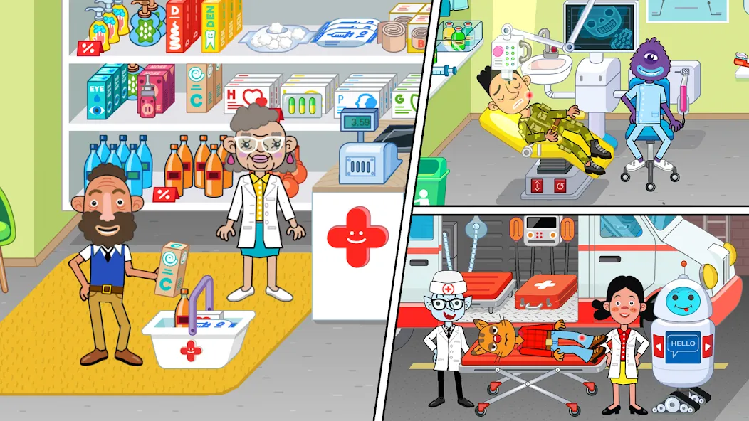 Pepi Hospital: Learn & Care (Пепи Хоспитал) [МОД: Много денег, Монет и Все открыто] Screenshot 3