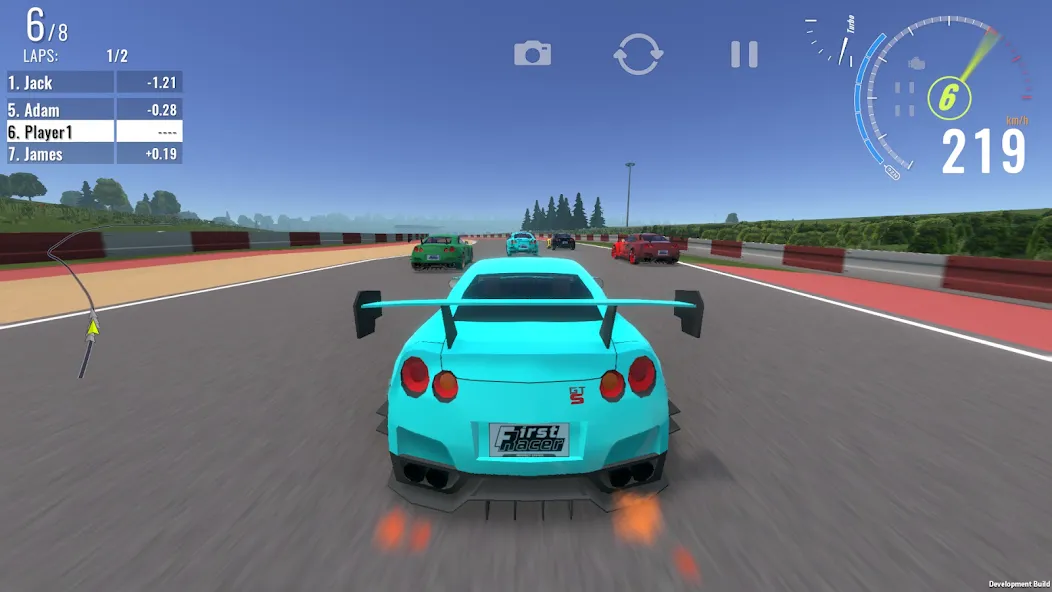 First Racer (Фрст Рейсер) [МОД: Меню, Бесконечные монеты и Открытые уровни] Screenshot 1