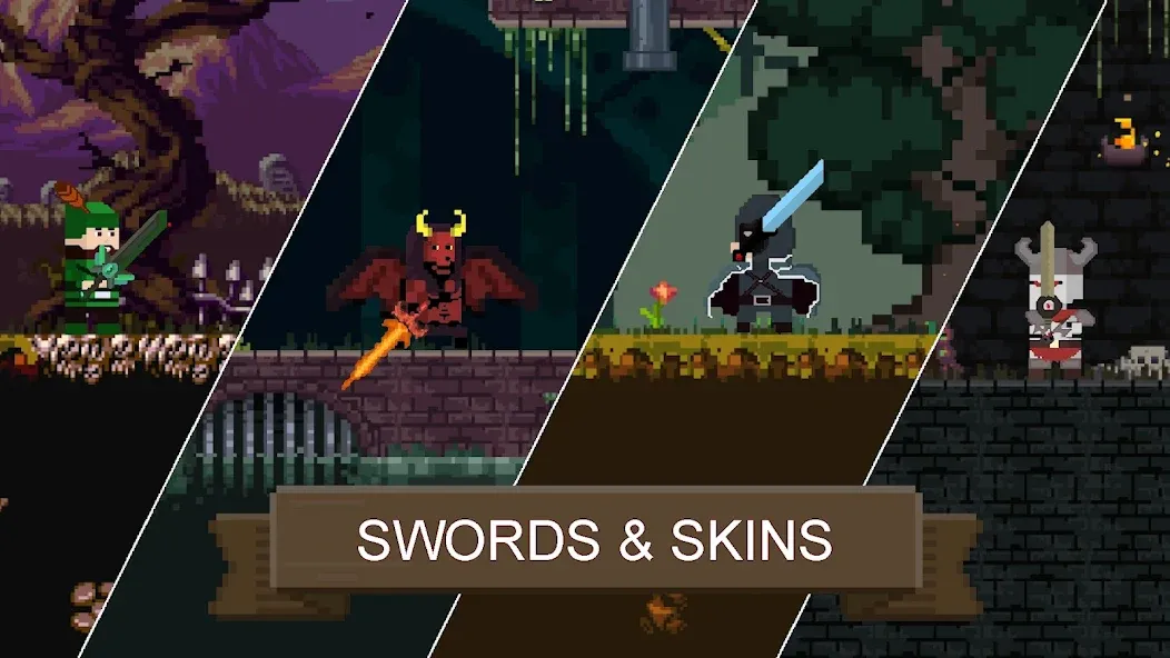 Rune Sword: Action Platformer (Руновый меч) [МОД: Все открыто, Дополнительные деньги и Меню MOD] Screenshot 5