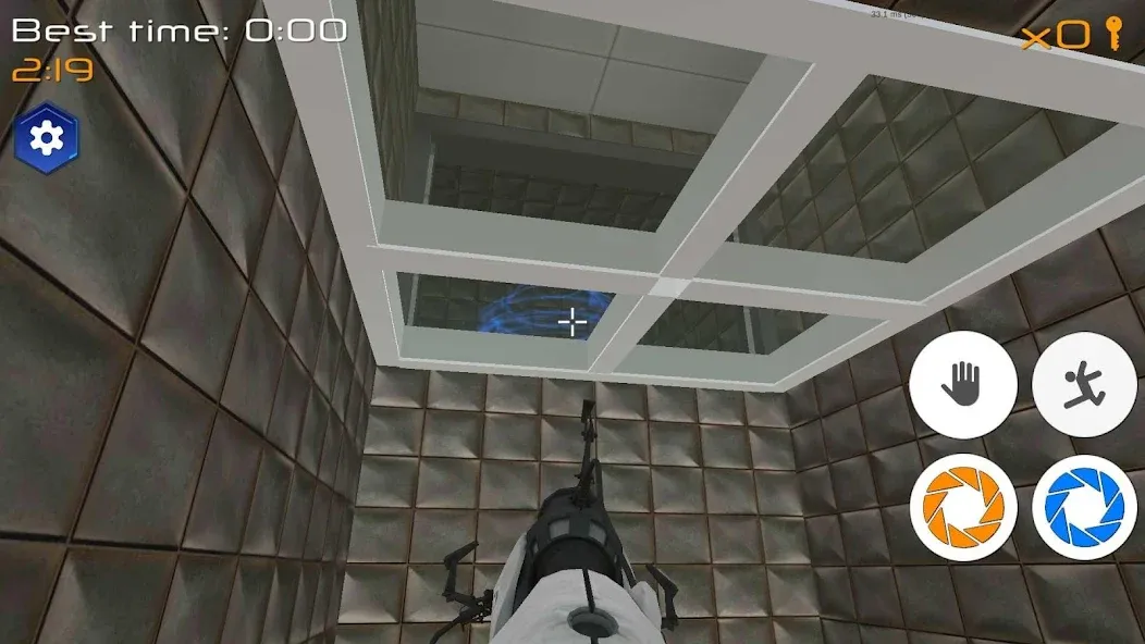 Portal Maze 2 game 3D aperture [МОД: Бесконечные деньги, Монеты и Мега MOD] Screenshot 2