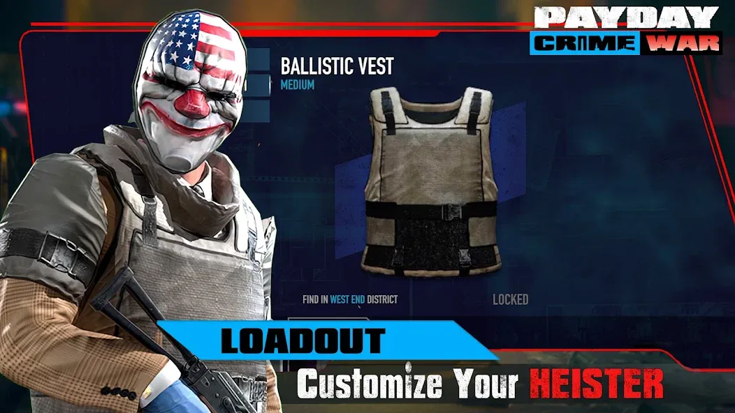 PAYDAY: Crime War (Пейдей) [МОД: Деньги, Монеты и Меню MOD] Screenshot 1