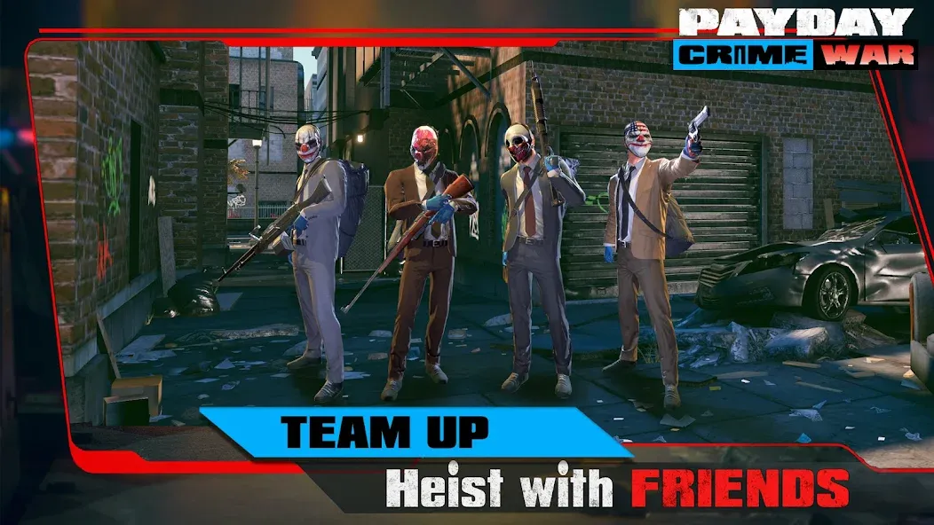 PAYDAY: Crime War (Пейдей) [МОД: Деньги, Монеты и Меню MOD] Screenshot 2