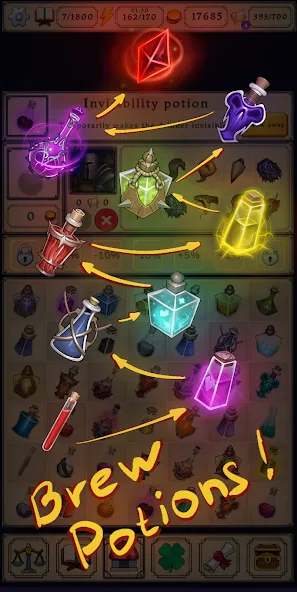 Potion shop: Alchemy Simulator (Пошоп) [МОД: Все открыто, Дополнительные деньги и Меню MOD] Screenshot 1