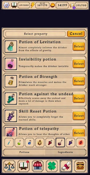 Potion shop: Alchemy Simulator (Пошоп) [МОД: Все открыто, Дополнительные деньги и Меню MOD] Screenshot 4