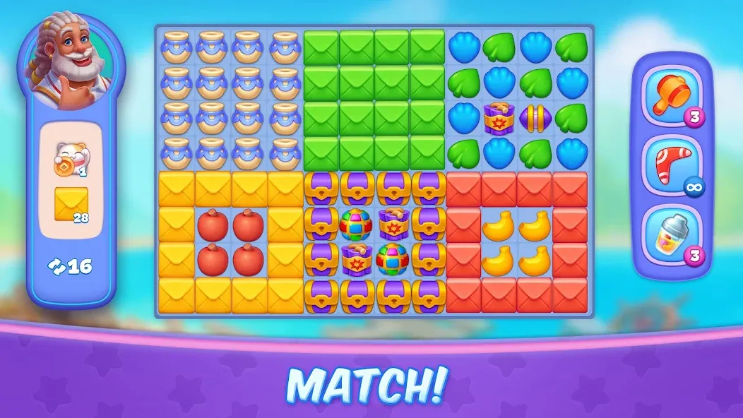 Tropicmania: Match-3 adventure (Тропикмания) [МОД: Много монет, Открытые уровни и Мега MOD] Screenshot 4