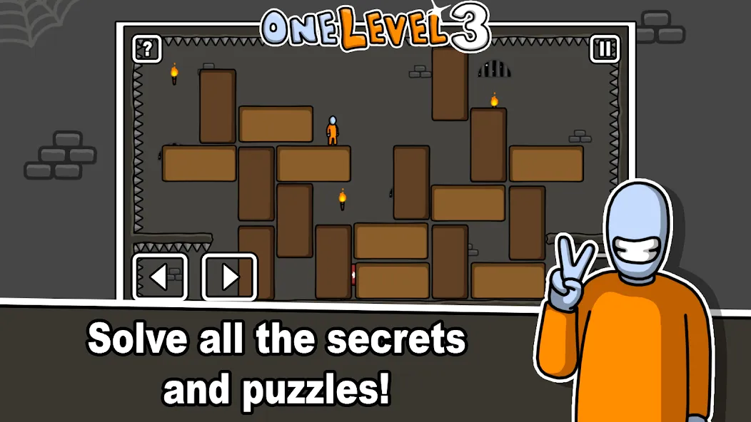One Level 3 Stickman Jailbreak (Один Уровень 3) [МОД: Много монет, Открытые уровни и Мега MOD] Screenshot 4