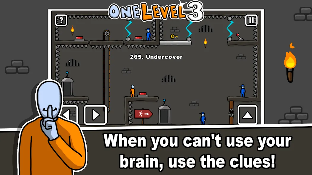 One Level 3 Stickman Jailbreak (Один Уровень 3) [МОД: Много монет, Открытые уровни и Мега MOD] Screenshot 5