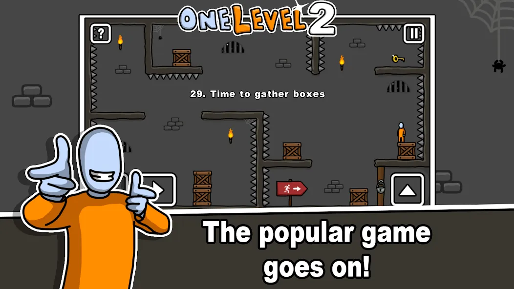 One Level 2 Stickman Jailbreak (Уан Левел 2) [МОД: Все открыто, Дополнительные деньги и Меню MOD] Screenshot 1