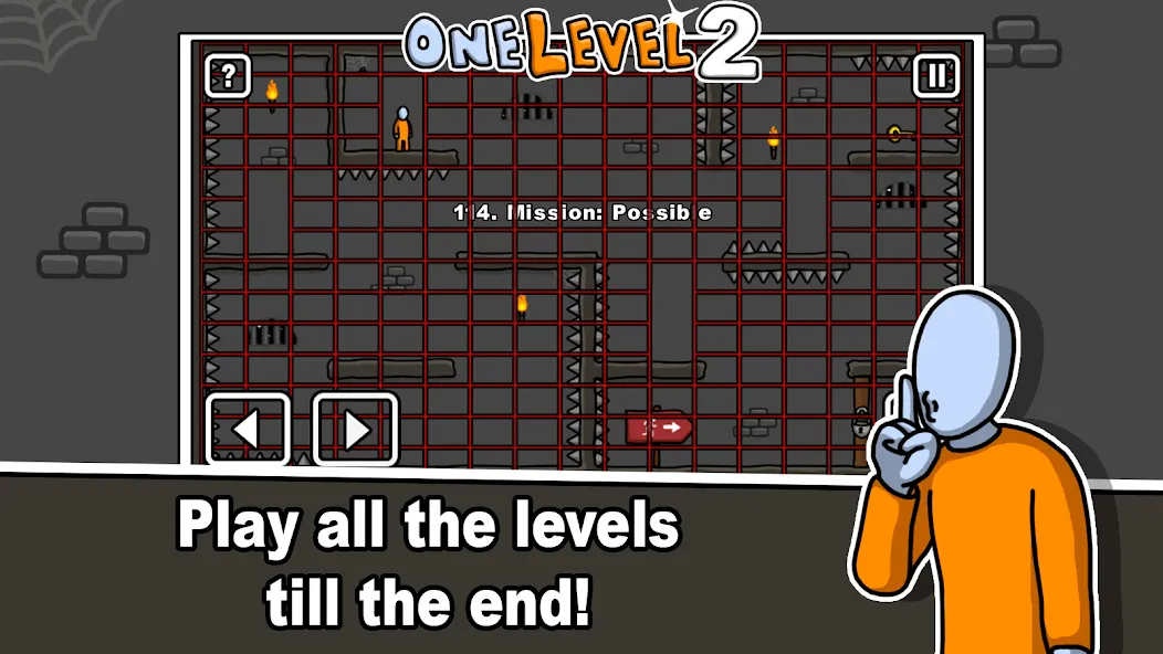 One Level 2 Stickman Jailbreak (Уан Левел 2) [МОД: Все открыто, Дополнительные деньги и Меню MOD] Screenshot 4