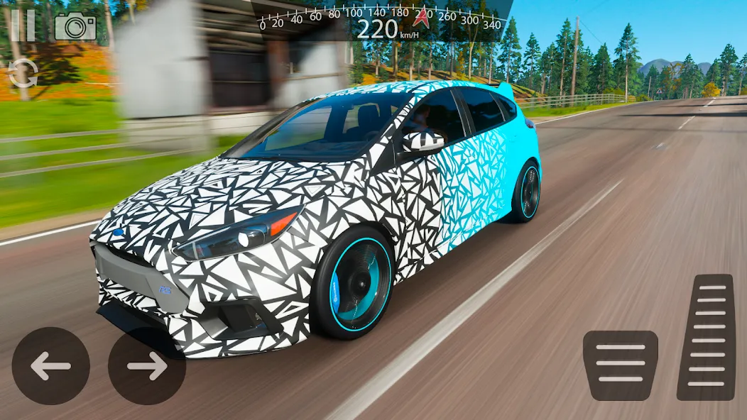 Drive Ford Focus RS Simulator (Драйв Форд Фокус РС Симулятор) [МОД: Много монет, Открытые уровни и Мега MOD] Screenshot 3