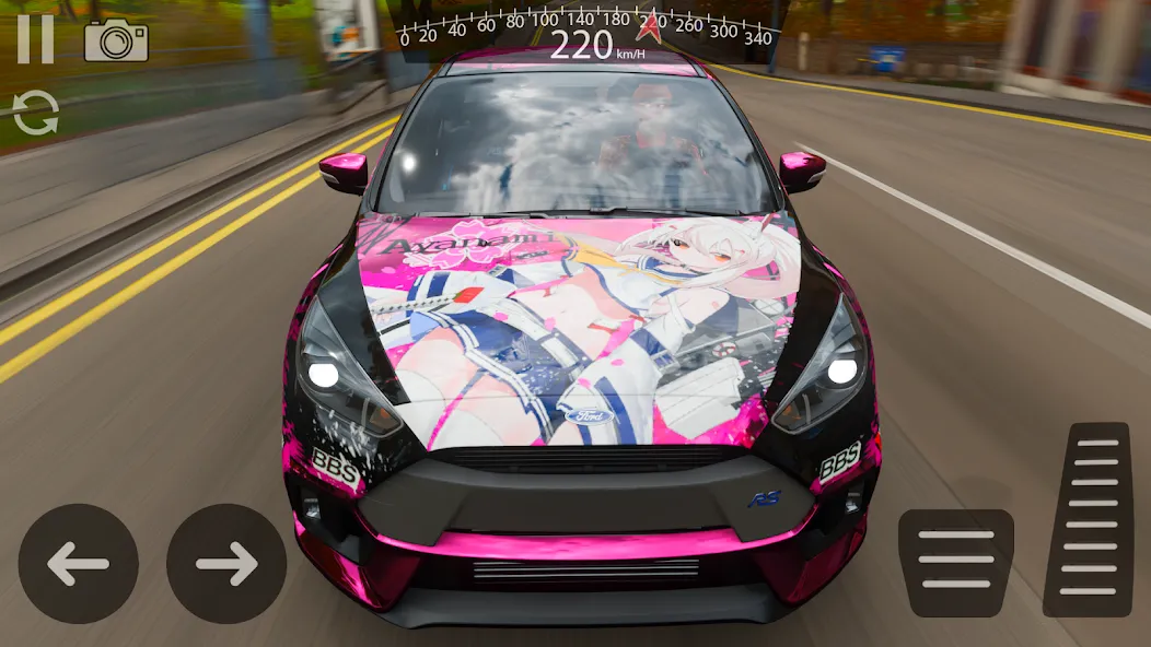 Drive Ford Focus RS Simulator (Драйв Форд Фокус РС Симулятор) [МОД: Много монет, Открытые уровни и Мега MOD] Screenshot 4