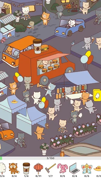 Findy! Cats [МОД: Бесконечные деньги, Монеты и Мега MOD] Screenshot 1