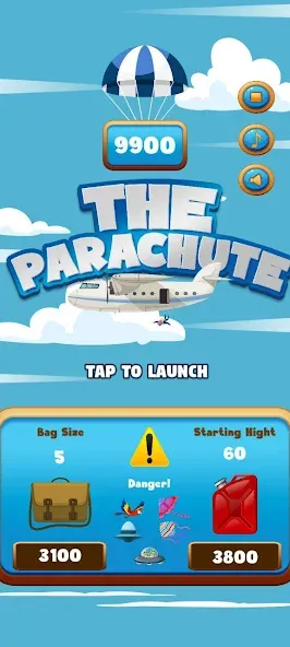 The Parachute (Зе Пэрашют) [МОД: Много монет, Открытые уровни и Мега MOD] Screenshot 1