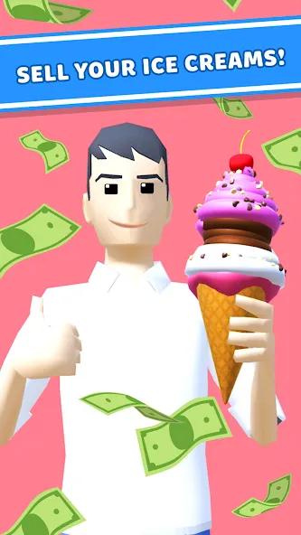 Ice Cream Inc. ASMR, DIY Games [МОД: Бесконечные деньги, Монеты и Мега MOD] Screenshot 2