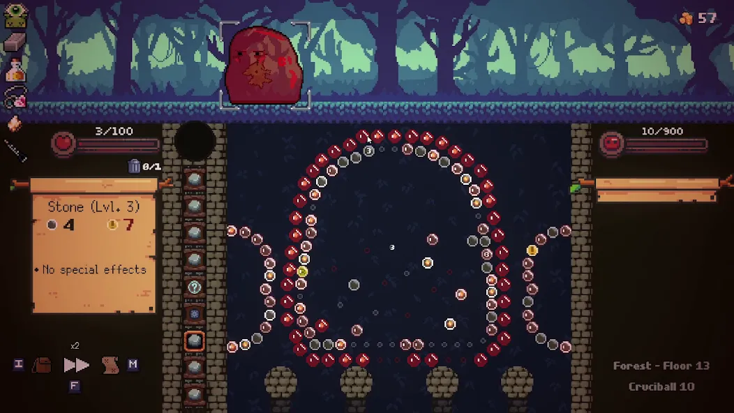 Peglin - A Pachinko Roguelike (Пеглин) [МОД: Меню, Бесконечные монеты и Открытые уровни] Screenshot 3