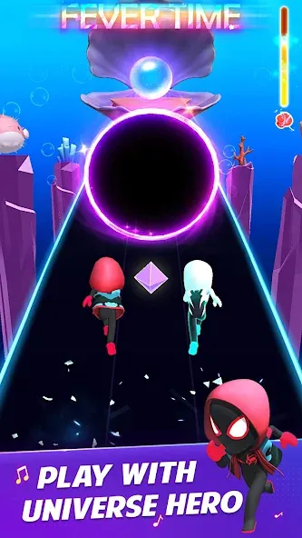 Universe Hero 3D - Music&Swing (Юниверс Хиро 3Д) [МОД: Много денег, Монет и Все открыто] Screenshot 4