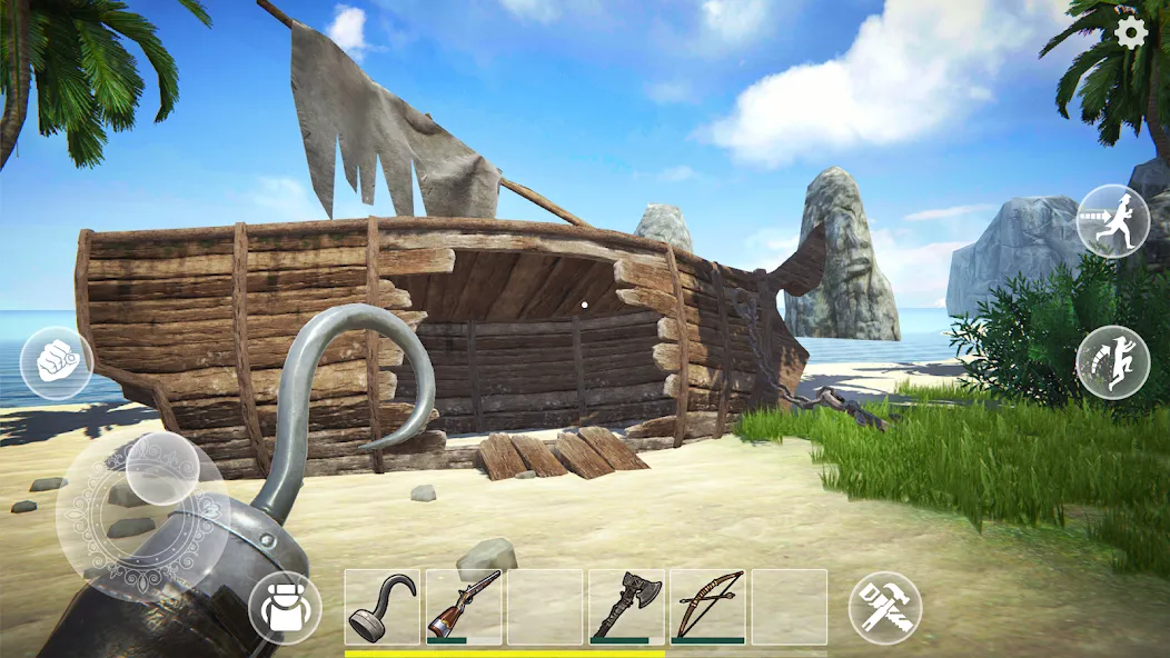 Last Pirate: Survival Island (Ласт Пират) [МОД: Все открыто, Дополнительные деньги и Меню MOD] Screenshot 1