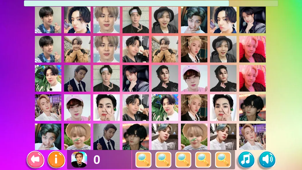 Bangtan Memory (Бангтан Мемори) [МОД: Меню, Бесконечные монеты и Открытые уровни] Screenshot 3