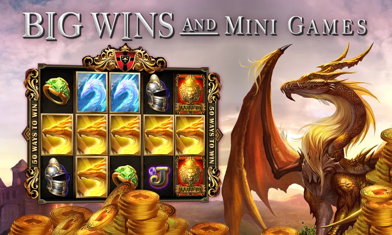 Slots Dragon Machine (Трон драконов слоты) [МОД: Все открыто, Дополнительные деньги и Меню MOD] Screenshot 1