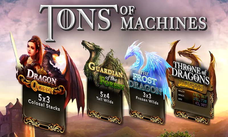 Slots Dragon Machine (Трон драконов слоты) [МОД: Все открыто, Дополнительные деньги и Меню MOD] Screenshot 3