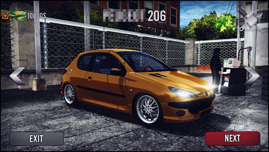 206 Drift Simulator (Дрифт Симулятор) [МОД: Деньги, Монеты и Меню MOD] Screenshot 1
