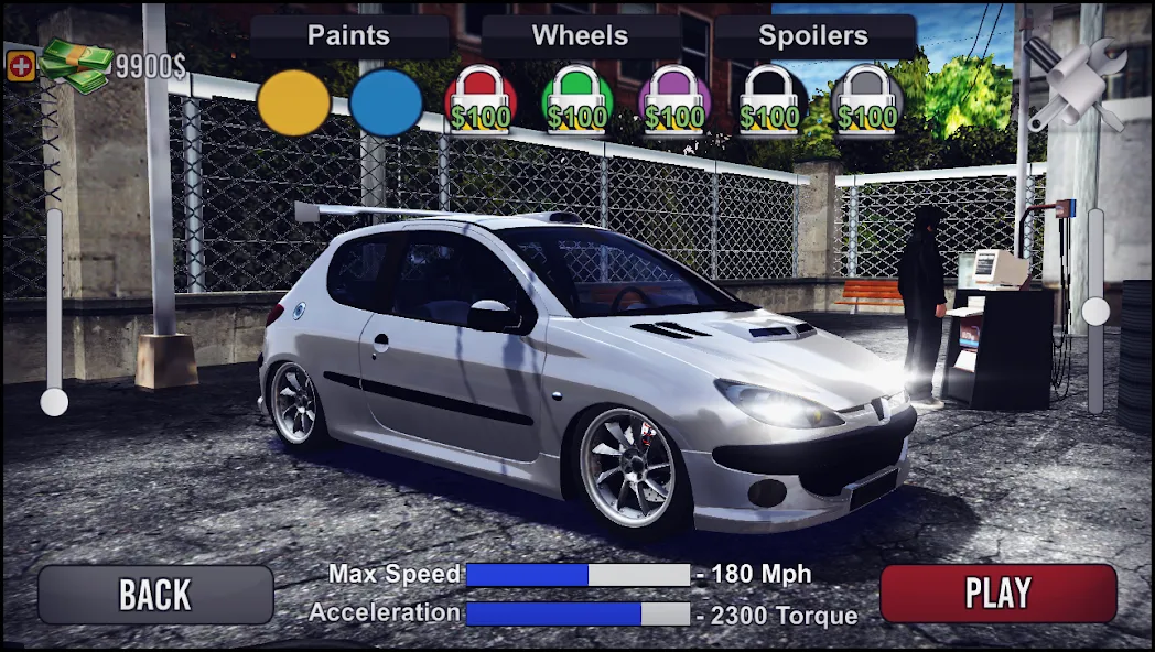 206 Drift Simulator (Дрифт Симулятор) [МОД: Деньги, Монеты и Меню MOD] Screenshot 2